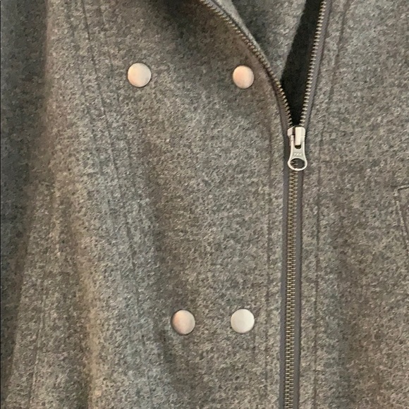 Moto style grey jacket - Picture 2 of 4